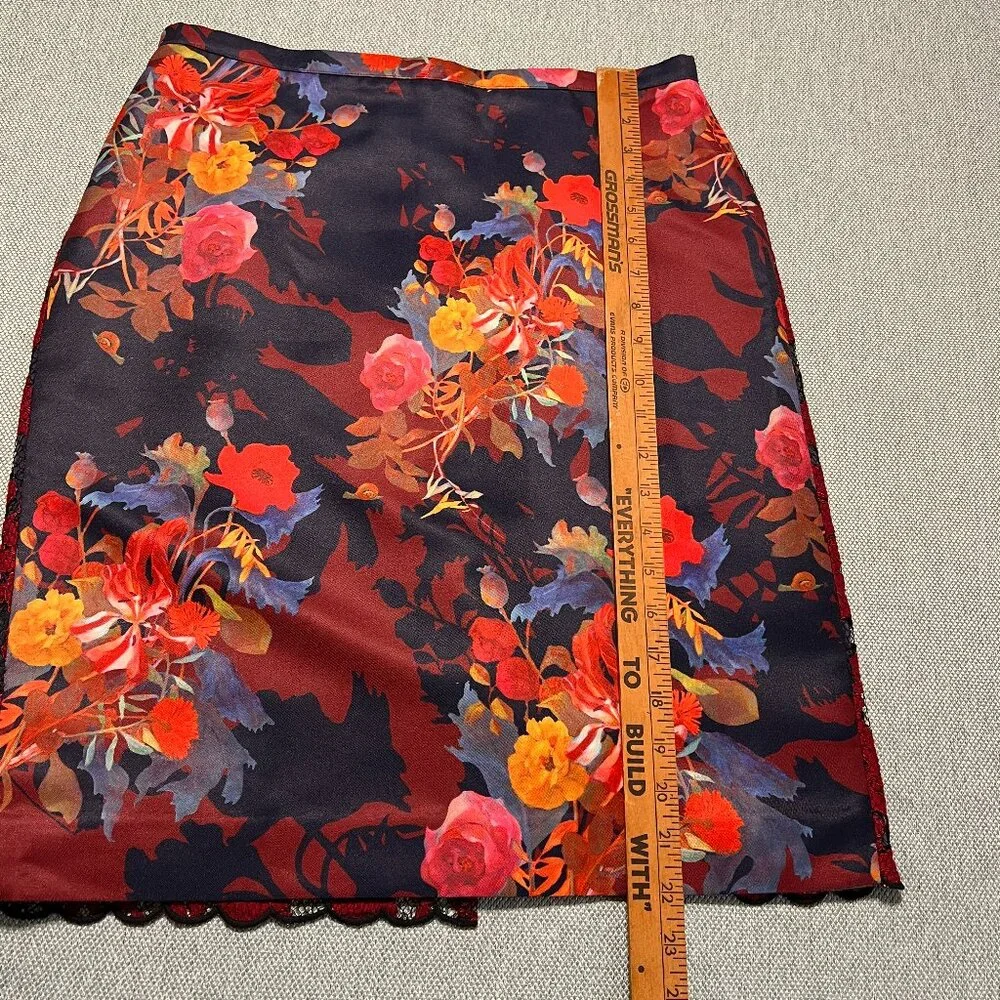 ANTHROPOLOGIE X LEIFSDOTTIR FLORAL LACE SKIRT SIZE 8 - Picture 11 of 11